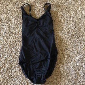 Black ballet leotard